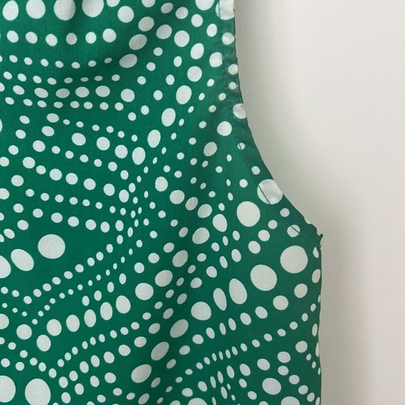 Green and white polka dot blouse - Picture 6 of 7